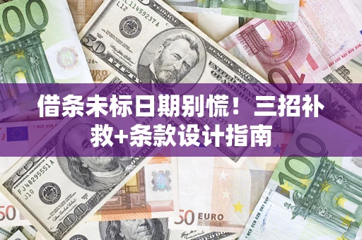 济南借条未标日期别慌！三招补救+条款设计指南