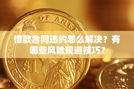 济南借款合同违约怎么解决？有哪些风险规避技巧？